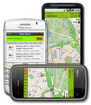 Tourality - Outdoor GPS Game - Android, Nokia, BlackBerry, iPhone